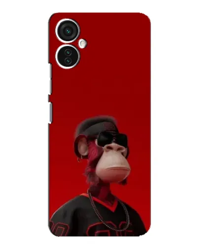 Чехол для TECNO Spark 9 Pro с картинкой «Bored Ape в красном» Чехол для TECNO Spark 9 Pro с картинкой «Bored Ape в красном»