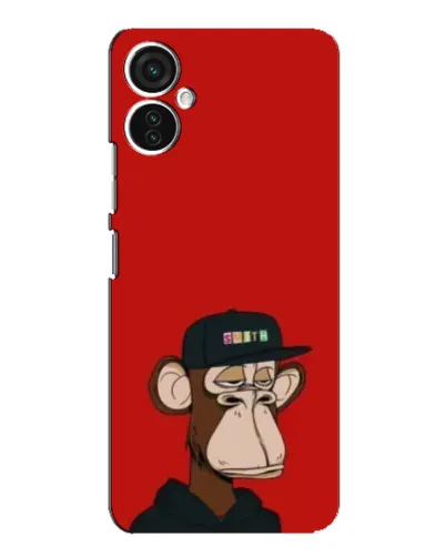 Чехол для TECNO Spark 9 Pro с картинкой «Bored Ape — красный фон» Чехол для TECNO Spark 9 Pro с картинкой «Bored Ape — красный фон»