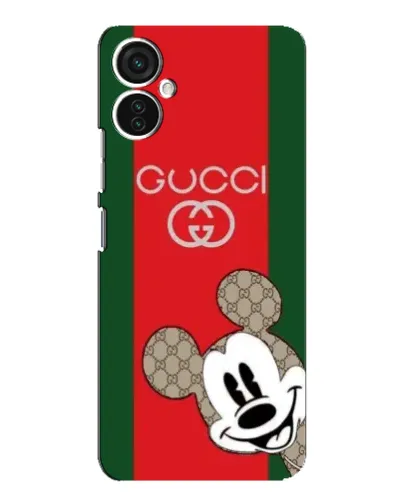 Чехол для TECNO Spark 9 Pro с картинкой «Gucci — полосы и Микки»
