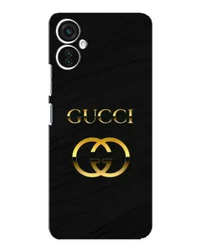 Чехол для TECNO Spark 9 Pro с картинкой «Золотой логотип Gucci»