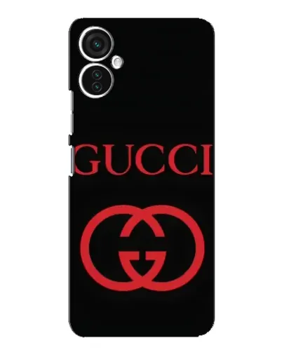 Чехол для TECNO Spark 9 Pro с картинкой «Gucci — красный логотип»