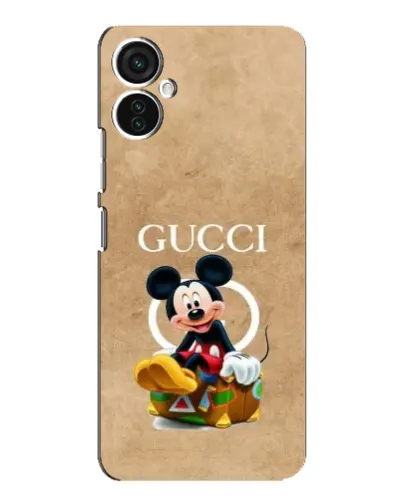 Чехол для TECNO Spark 9 Pro с картинкой «Микки Маус Gucci — крафт»