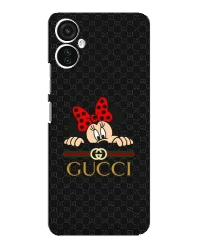 Чехол для TECNO Spark 9 Pro с картинкой «Минни Маус Gucci — черный»