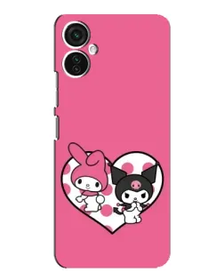 Чехол для TECNO Spark 9 Pro с картинкой «Kuromi и My Melody» Чехол для TECNO Spark 9 Pro с картинкой «Kuromi и My Melody»