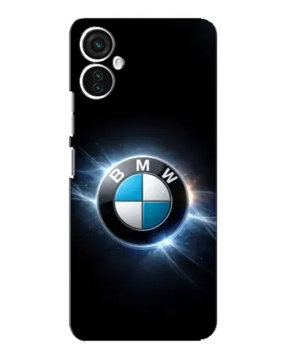 Чехол для TECNO Spark 9 Pro с картинкой «BMW — неоновое сияние»
