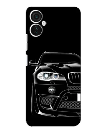 Чехол для TECNO Spark 9 Pro с картинкой «Темный силуэт BMW»