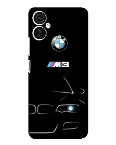 Чехол для TECNO Spark 9 Pro с картинкой «Минималистичный принт BMW M3»