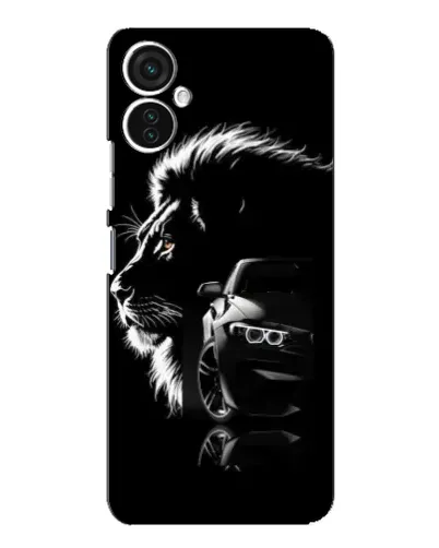 Чехол для TECNO Spark 9 Pro с картинкой «BMW и лев»