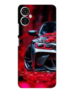 Чохол для TECNO Spark 9 Pro з картинкою «Спортивна BMW та квіти» Чохол для TECNO Spark 9 Pro з картинкою «Спортивна BMW та квіти»