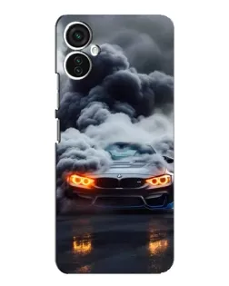 Чохол для TECNO Spark 9 Pro з картинкою «BMW у диму» Чохол для TECNO Spark 9 Pro з картинкою «BMW у диму»