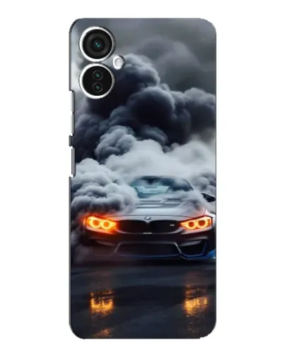 Чехол для TECNO Spark 9 Pro с картинкой «BMW в дыму»