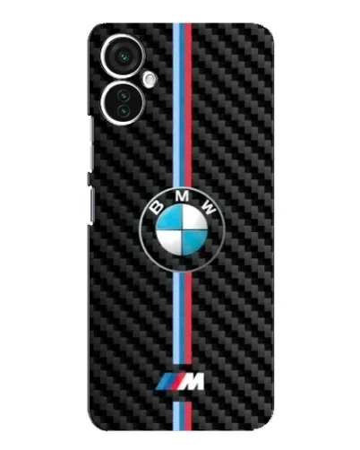 Чехол для TECNO Spark 9 Pro с картинкой «Эмблема BMW и карбон»