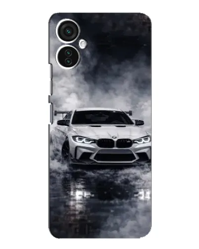 Чехол для TECNO Spark 9 Pro с картинкой «BMW сквозь туман»