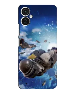 Чехол для TECNO Spark 9 Pro с картинкой «Десант PUBG — прыжок»