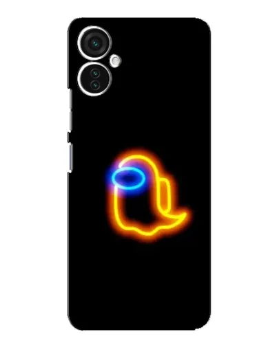 Чехол для TECNO Spark 9 Pro с картинкой «Among Us неоновое сияние»