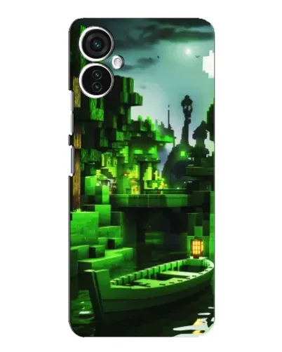 Чехол для TECNO Spark 9 Pro с картинкой «Minecraft лесной пейзаж»