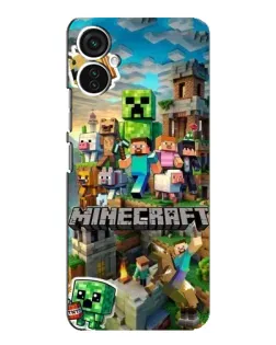 Чехол для TECNO Spark 9 Pro с картинкой «Замок Minecraft»