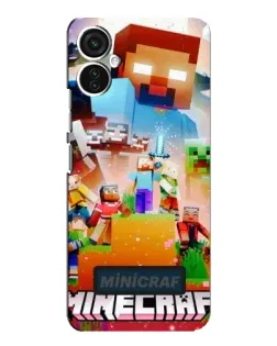 Чехол для TECNO Spark 9 Pro с картинкой «Minecraft герои игры»