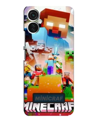 Чехол для TECNO Spark 9 Pro с картинкой «Minecraft герои игры»