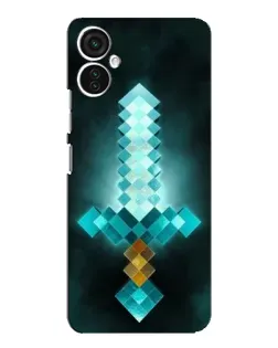 Чехол для TECNO Spark 9 Pro с картинкой «Алмазный меч неон»