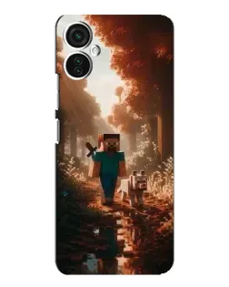 Чехол для TECNO Spark 9 Pro с картинкой «Стив в лесу»