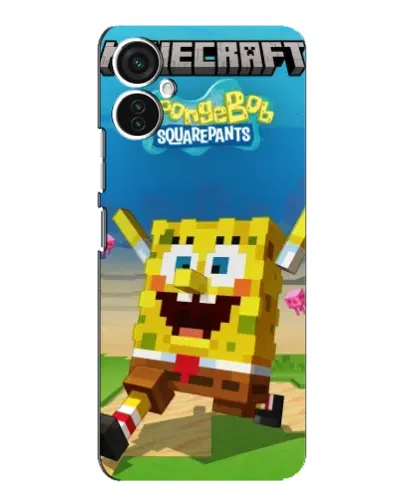 Чехол для TECNO Spark 9 Pro с картинкой «Губка Боб Minecraft» Чехол для TECNO Spark 9 Pro с картинкой «Губка Боб Minecraft»