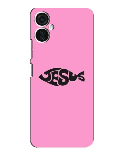 Чехол для TECNO Spark 9 Pro с картинкой «Розовый символ Jesus» Чехол для TECNO Spark 9 Pro с картинкой «Розовый символ Jesus»