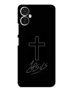 Чехол для TECNO Spark 9 Pro с картинкой «Графический крест Jesus»