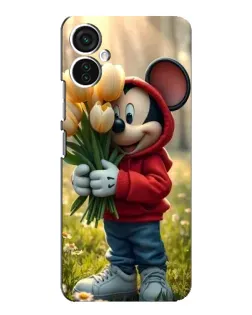 Чехол для TECNO Spark 9 Pro с картинкой «Микки с тюльпанами» Чехол для TECNO Spark 9 Pro с картинкой «Микки с тюльпанами»
