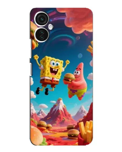 Чехол для TECNO Spark 9 Pro с картинкой «Космический фастфуд»