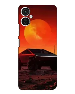 Чехол для TECNO Spark 9 Pro с картинкой «Cybertruck на Марсе»