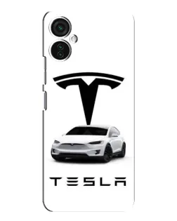 Чехол для TECNO Spark 9 Pro с картинкой «Tesla White Style»