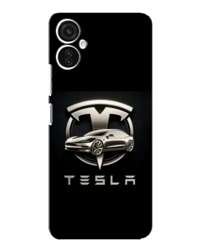 Чехол для TECNO Spark 9 Pro с картинкой «Tesla — серебристое авто» Чехол для TECNO Spark 9 Pro с картинкой «Tesla — серебристое авто»