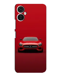Чехол для TECNO Spark 9 Pro с картинкой «Красный Mercedes AMG»