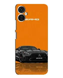 Чехол для TECNO Spark 9 Pro с картинкой «Оранжевый Mercedes AMG»