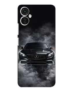 Чехол для TECNO Spark 9 Pro с картинкой «Mercedes в дыму»