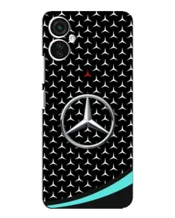 Чехол для TECNO Spark 9 Pro с картинкой «Mercedes — бирюзовый акцент»
