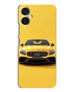 Чехол для TECNO Spark 9 Pro с картинкой «Желтый Mercedes GT»