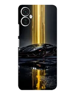 Чехол для TECNO Spark 9 Pro с картинкой «Ночной Lamborghini драйв»