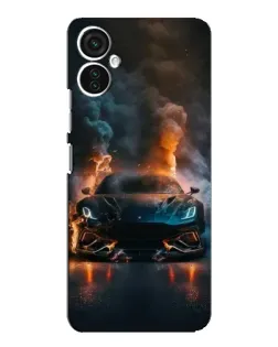Чехол для TECNO Spark 9 Pro с картинкой «Lamborghini дымная эстетика»