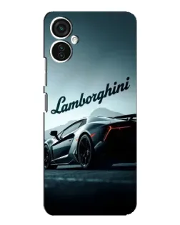 Чехол для TECNO Spark 9 Pro с картинкой «Классическая надпись Lamborghini»