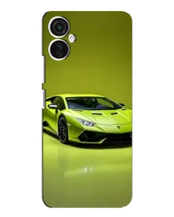 Чехол для TECNO Spark 9 Pro с картинкой «Салатовый Lamborghini Huracan»