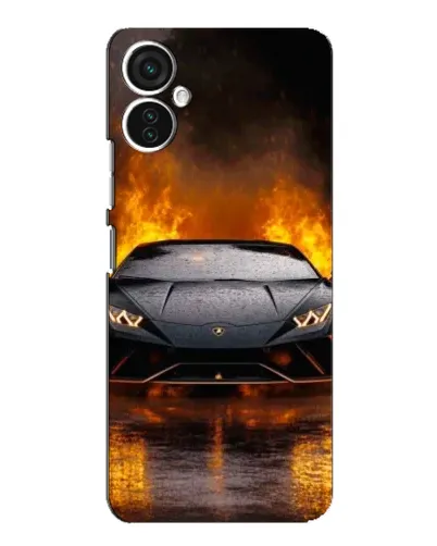 Чехол для TECNO Spark 9 Pro с картинкой «Lamborghini в огне» Чехол для TECNO Spark 9 Pro с картинкой «Lamborghini в огне»