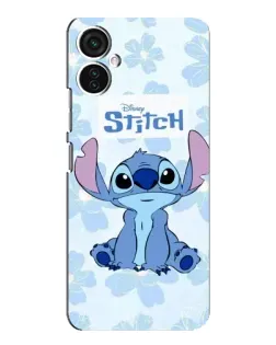 Чохол для TECNO Spark 9 Pro з картинкою «Stitch серед квітів»