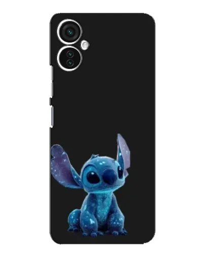 Чехол для TECNO Spark 9 Pro с картинкой «Стич на черном»