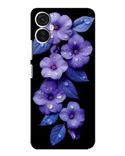 Чохол для TECNO Spark 9 Pro з картинкою «Фіолетові квіти з росою» Чохол для TECNO Spark 9 Pro з картинкою «Фіолетові квіти з росою»
