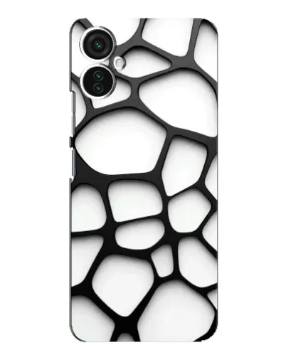Чехол для TECNO Spark 9 Pro с картинкой «Белая объемная сетка»
