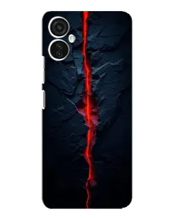 Чехол для TECNO Spark 9 Pro с картинкой «Kрасная лавовая трещина»
