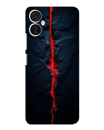 Чехол для TECNO Spark 9 Pro с картинкой «Kрасная лавовая трещина»