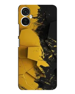 Чехол для TECNO Spark 9 Pro с картинкой «Золотые осколки геометрии»